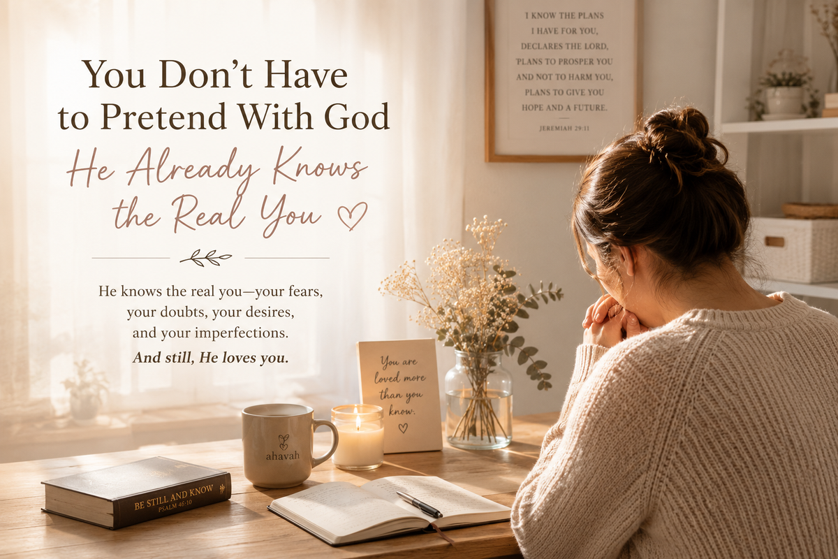 You Don’t Have to Pretend With God — He Already Knows the Real You