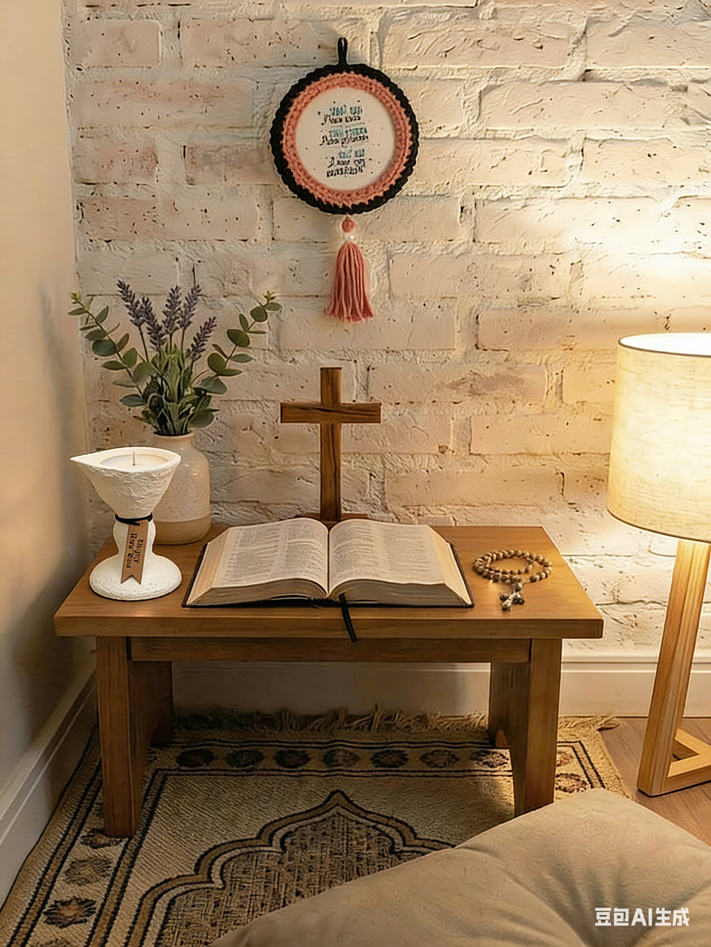 Ahavah Prayer Light Candle Holder