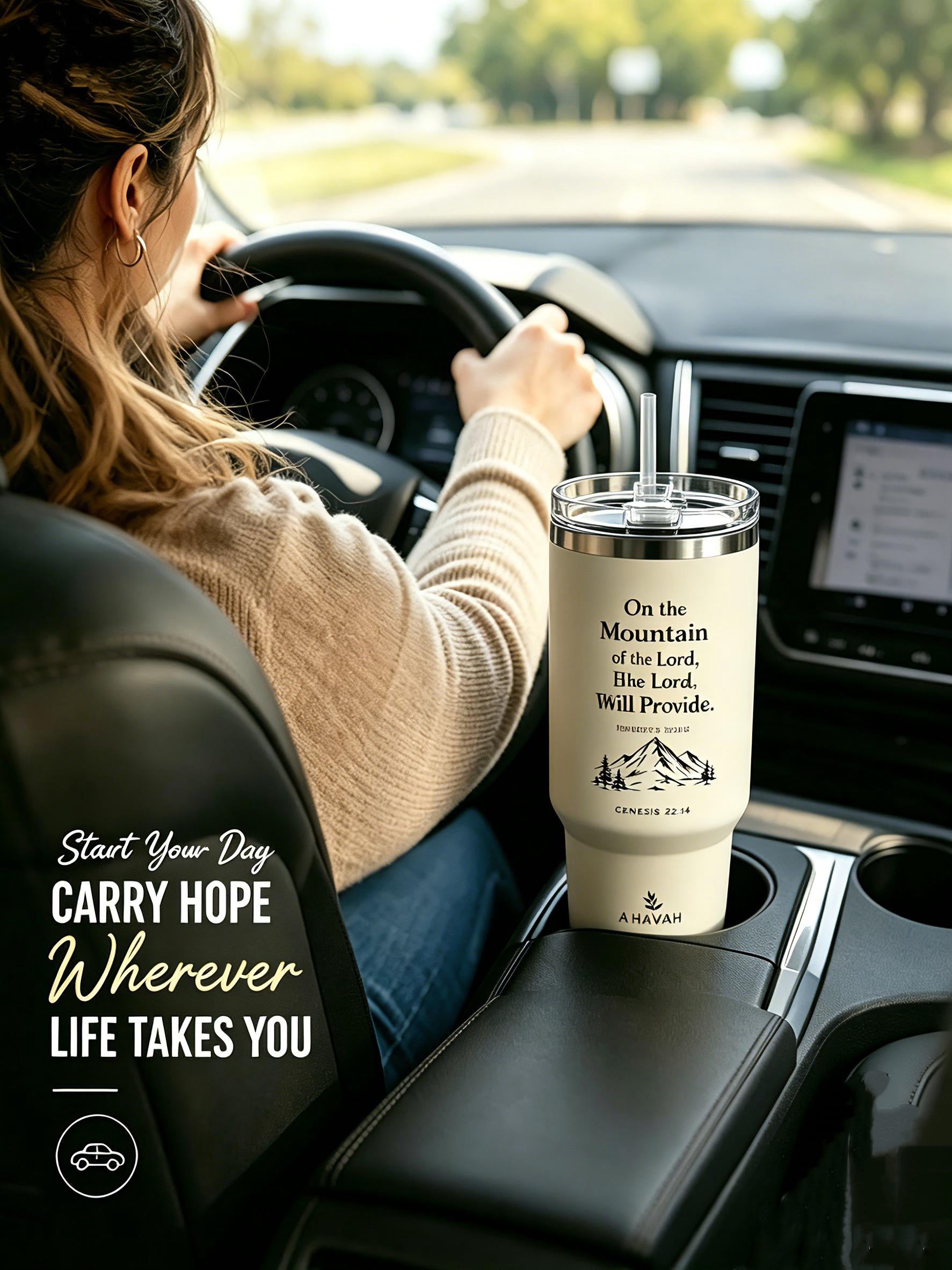 The Lord Will Provide™ 40oz Straw Tumbler