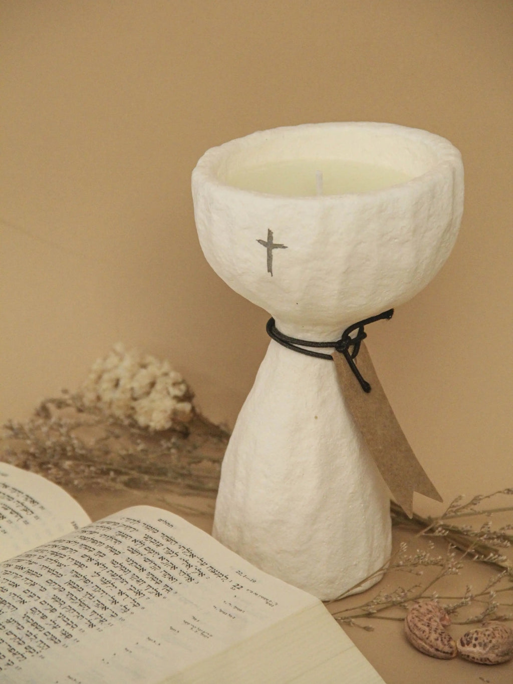 Ahavah Prayer Light Candle Holder