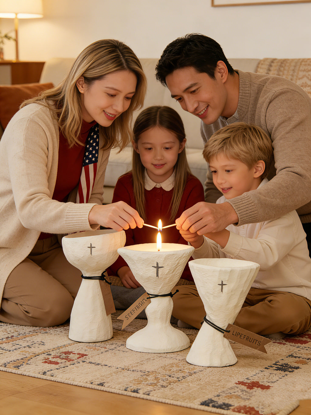 Ahavah Prayer Light Candle Holder