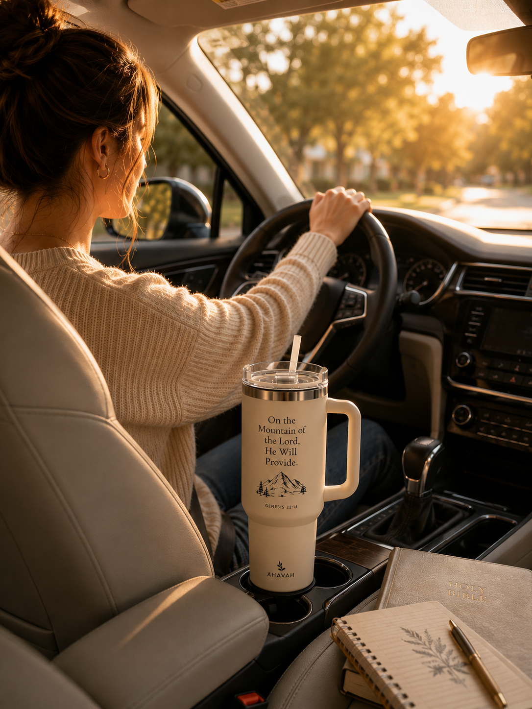 The Lord Will Provide™ Christian 40oz Straw Tumbler
