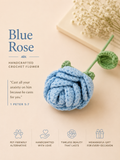 Handcrafted Rose – Artificial Rose Flower, Meaningful Christian Gift for Women, Everlasting Floral Home Décor